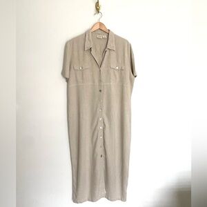 Vintage linen blend dress